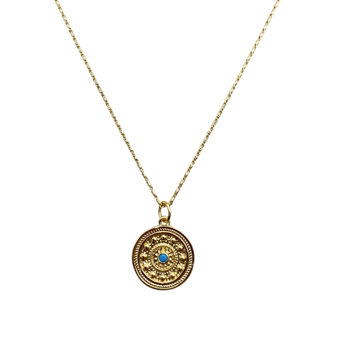 Muse Gold Medallion Necklace