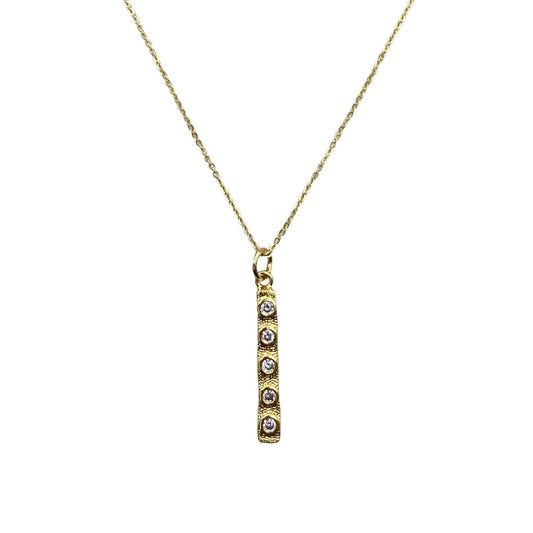 Quincy Gold Bar Necklace