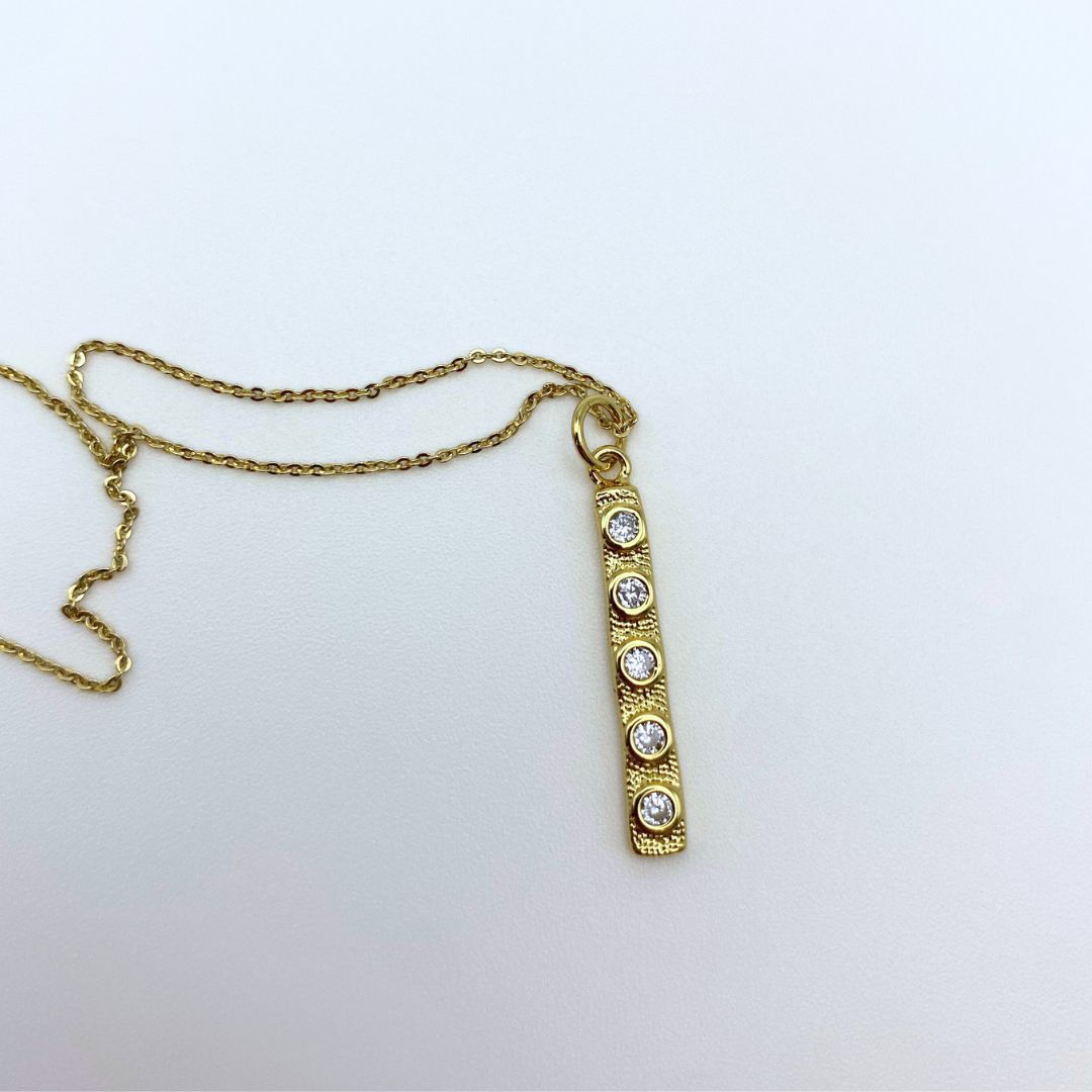 Quincy Gold Bar Necklace