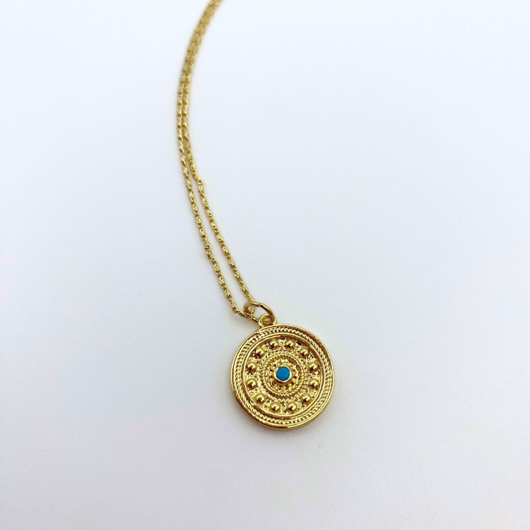 Muse Gold Medallion Necklace