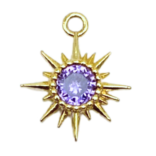 Sunburst Birthstone - February