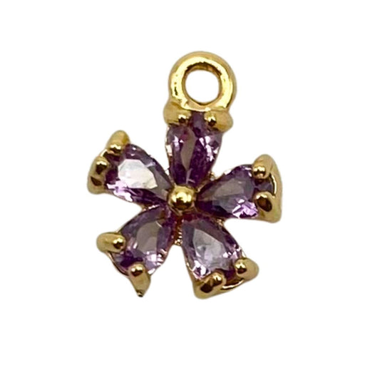 Small Purple Crystal Flower